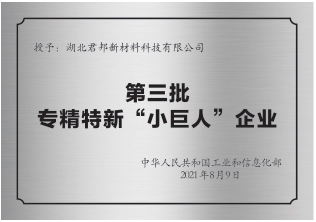 國(guó)家級(jí)專精特新“小巨人”認(rèn)定
